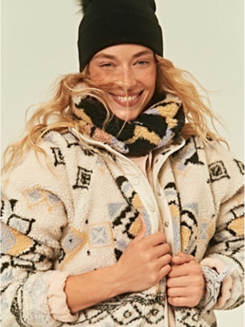Free People Hit The Slopes Fleece Jacket